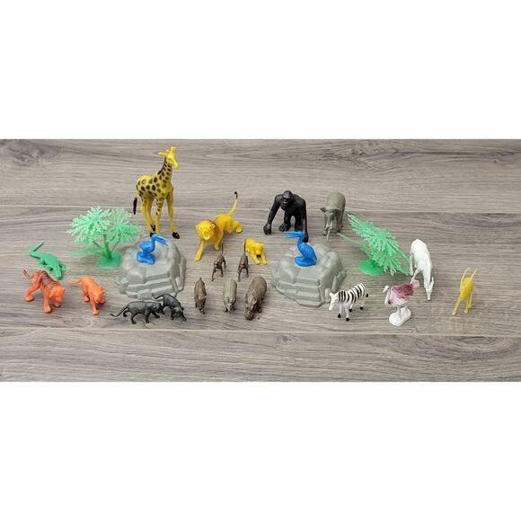 Imperial Toy 25 pc Creatures of the World Jungle Action Figure Set 2016 - Picture 1 of 15